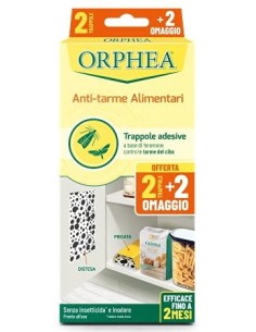 orphea anti-tarme alimentari - 3 trappole adesive - inodore: tuttocasashop.it: pulizia e cura della casa