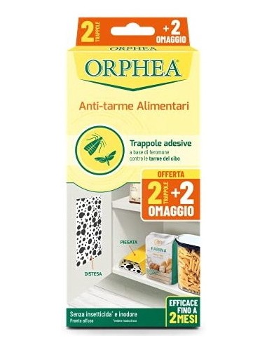 orphea anti-tarme alimentari - 3 trappole adesive - inodore: tuttocasashop.it: pulizia e cura della casa