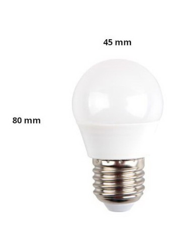 v-tac lampadina a led - sfera - e27 3.7w 3000k - luce calda: tuttocasashop.it: altro - bazar