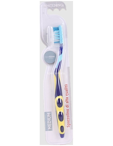 lovehome spazzolino whitening - setole medie - alta qualita' - vari colori: tuttocasashop.it: igiene e cura della persona