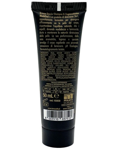 breeze doccia shampoo e bagnoschiuma mini 50ml - blackoud - formato viaggio: tuttocasashop.it: igiene e cura della persona
