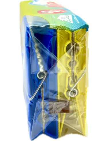 mia la dupla 20 pinze stendi bucato in plastica - made in italy - colorate: tuttocasashop.it: prodotti per bucato e tessuti