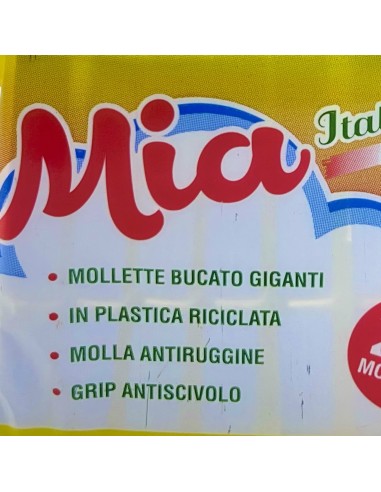 mia la dupla 20 pinze stendi bucato in plastica - made in italy - colorate: tuttocasashop.it: prodotti per bucato e tessuti