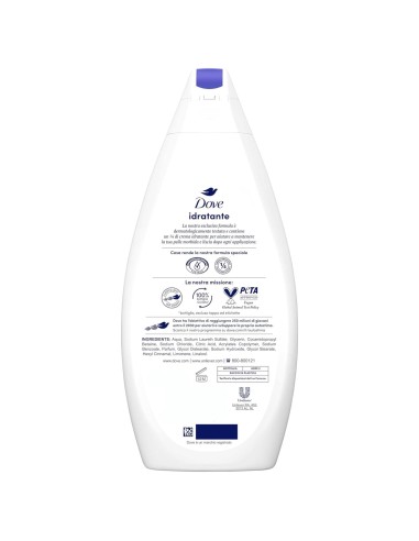dove bagnodoccia - 750ml - idratante - per una pelle morbida e liscia: tuttocasashop.it: igiene e cura della persona