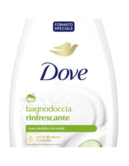 dove bagnodoccia - 750ml - rinfrescante - con cetriolo e te' verde: tuttocasashop.it: igiene e cura della persona