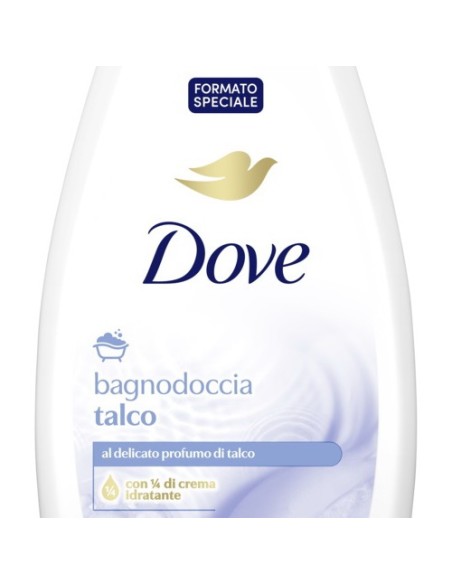 dove bagnodoccia - 750ml - talco - al delicato profumo di talco: tuttocasashop.it: igiene e cura della persona