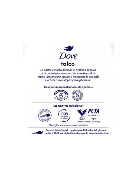 dove bagnodoccia - 750ml - talco - al delicato profumo di talco: tuttocasashop.it: igiene e cura della persona