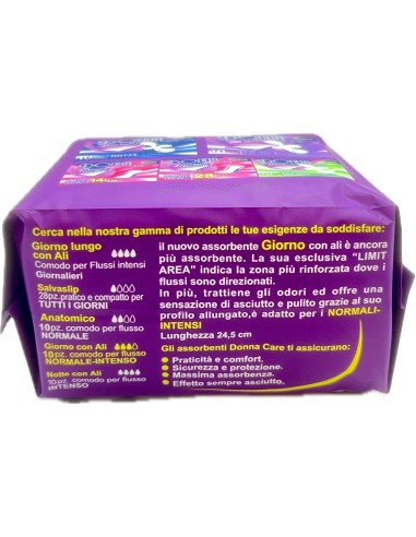 donna care assorbenti ultrasottili ipoallergenici 12 pezzi - giorno con ali: tuttocasashop.it: igiene e cura della persona