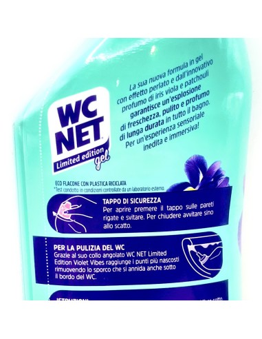 wc net detergente per wc 700ml - limited edition - violet ribes: tuttocasashop.it: pulizia e cura della casa