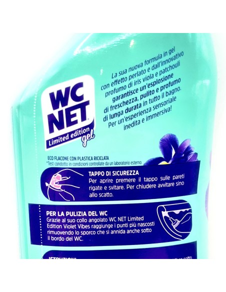 wc net detergente per wc 700ml - limited edition - violet ribes: tuttocasashop.it: pulizia e cura della casa