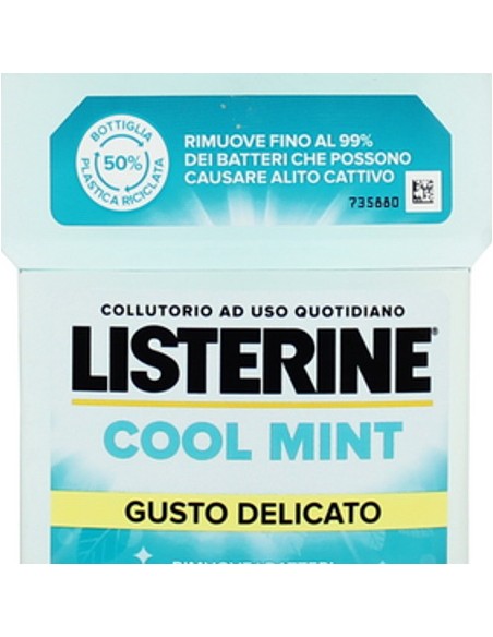 listerine collutorio per igiene orale - 500ml - cool mint - gusto delicato: tuttocasashop.it: igiene e cura della persona
