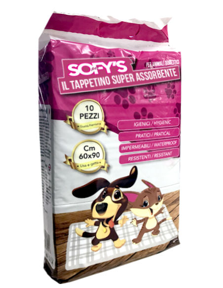sofys 10 traverse per animali 60x90cm - tappetini assorbenti multiuso: tuttocasashop.it: altro - bazar