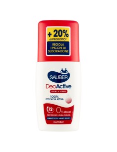 sauber deo care deodorante vapo - 90ml - deoactive invisible - 72h: tuttocasashop.it: igiene e cura della persona