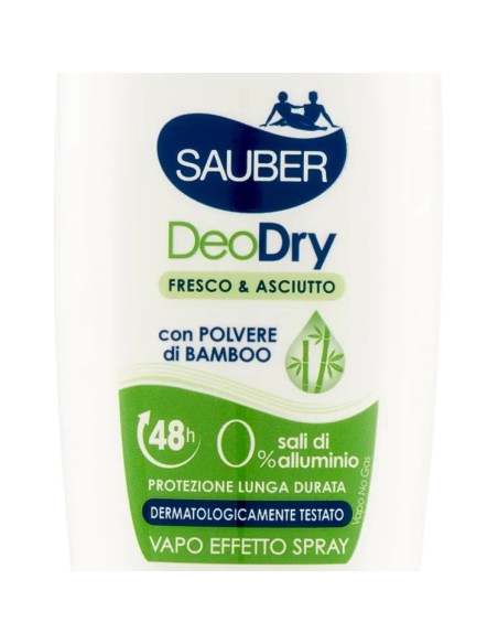 sauber deo care deodorante vapo effetto spray - 90ml - deodry - 48h: tuttocasashop.it: igiene e cura della persona