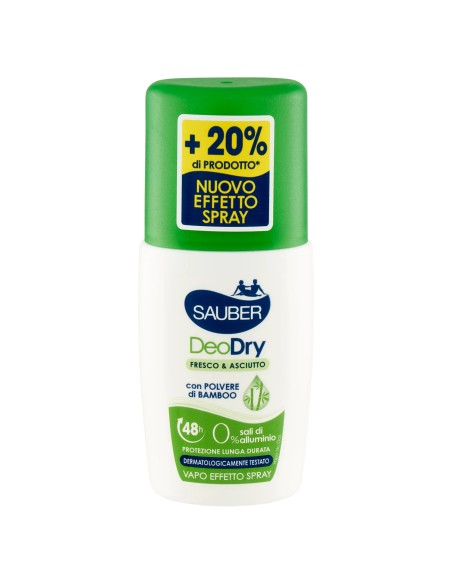 sauber deo care deodorante vapo effetto spray - 90ml - deodry - 48h: tuttocasashop.it: igiene e cura della persona