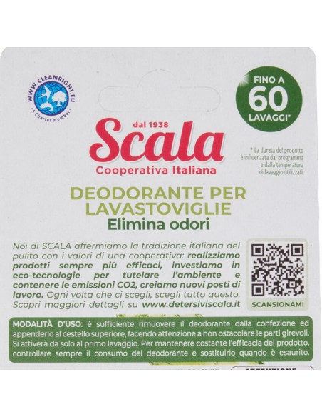scala deodorante per macchine lavastoviglie - 60 lavaggi - limone: tuttocasashop.it: pulizia e cura della casa
