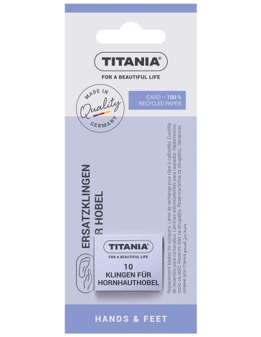 titania 10 lame ricambio per tagliacalli - made in germany: tuttocasashop.it: igiene e cura della persona