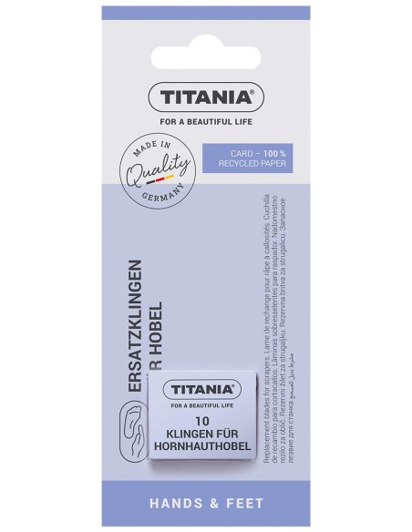 titania 10 lame ricambio per tagliacalli - made in germany: tuttocasashop.it: igiene e cura della persona