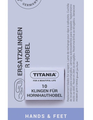 titania 10 lame ricambio per tagliacalli - made in germany: tuttocasashop.it: igiene e cura della persona
