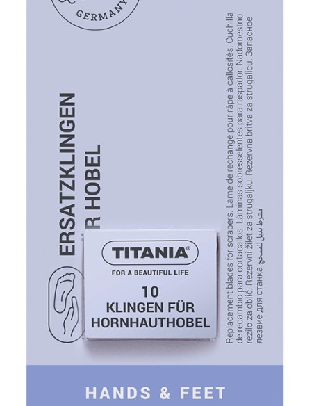 titania 10 lame ricambio per tagliacalli - made in germany: tuttocasashop.it: igiene e cura della persona