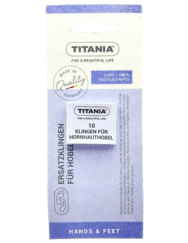 titania 10 lame ricambio per tagliacalli - made in germany: tuttocasashop.it: igiene e cura della persona