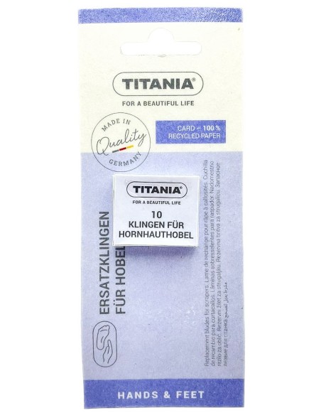 titania 10 lame ricambio per tagliacalli - made in germany: tuttocasashop.it: igiene e cura della persona