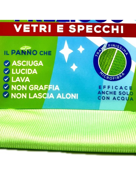 la dupla prezioso panno vetri e specchi - 38x38 cm: tuttocasashop.it: pulizia e cura della casa
