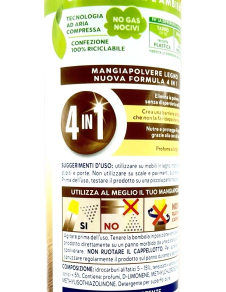 emulsio mangiapolvere spray 300ml - con cera di api: tuttocasashop.it: pulizia e cura della casa