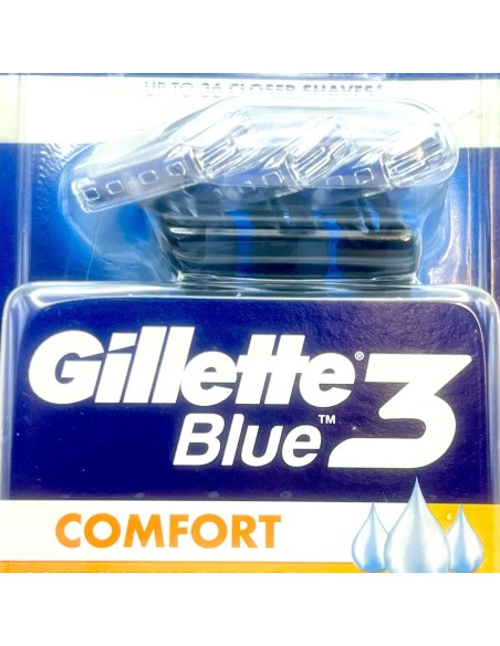 gillette blue 3 rasoi radi & getta trilama - 3 pezzi - comfort: tuttocasashop.it: igiene e cura della persona