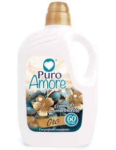 puro amore ammorbidente concentrato - 60 lavaggi - 3 litri - oro: tuttocasashop.it: prodotti per bucato e tessuti