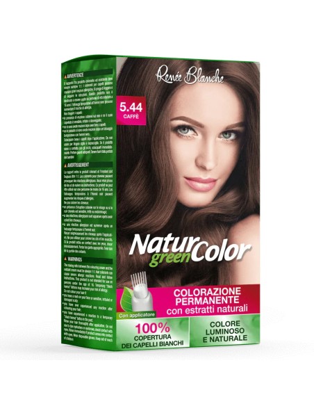 natur color renee blanche colorazione permanente - 5.44 caffe': tuttocasashop.it: igiene e cura della persona