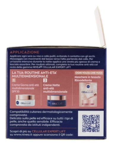 nivea cellular filler hyaluron crema anti-gravita' notte - 50ml: tuttocasashop.it: igiene e cura della persona