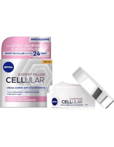 nivea cellular filler hyaluron rassodante crema giorno antirughe - 50ml: tuttocasashop.it: igiene e cura della persona