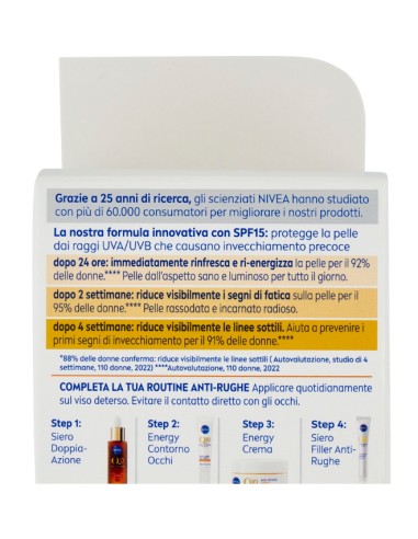 nivea q10 anti-rughe energy - crema giorno illuminante - 50ml - spf15: tuttocasashop.it: igiene e cura della persona