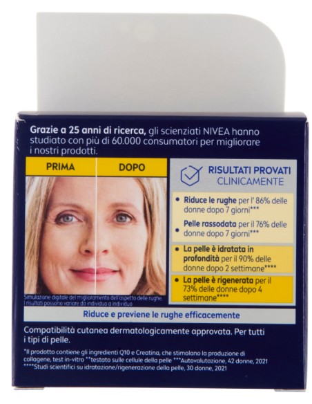 nivea q10 anti-rughe power - crema extra rigenerante - 50ml - notte: tuttocasashop.it: igiene e cura della persona
