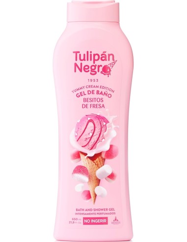 tulipan negro bagnoschiuma - 650ml - besitos de fresia - yummy cream edition: tuttocasashop.it: igiene e cura della persona