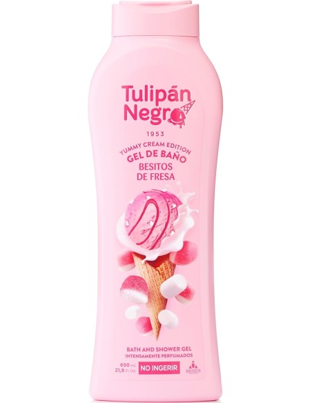tulipan negro bagnoschiuma - 650ml - besitos de fresia - yummy cream edition: tuttocasashop.it: igiene e cura della persona