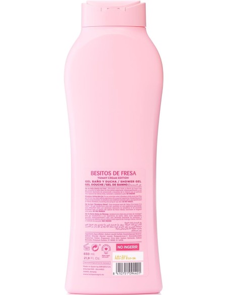 tulipan negro bagnoschiuma - 650ml - besitos de fresia - yummy cream edition: tuttocasashop.it: igiene e cura della persona