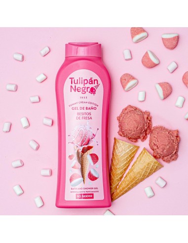 tulipan negro bagnoschiuma - 650ml - besitos de fresia - yummy cream edition: tuttocasashop.it: igiene e cura della persona