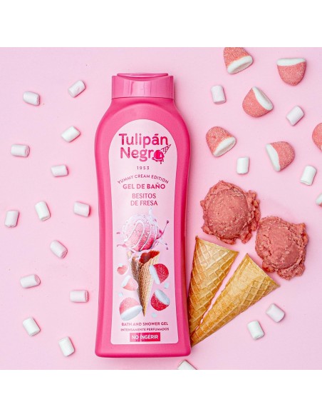 tulipan negro bagnoschiuma - 650ml - besitos de fresia - yummy cream edition: tuttocasashop.it: igiene e cura della persona