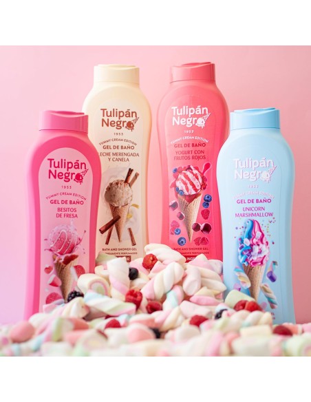tulipan negro bagnoschiuma - 650ml - besitos de fresia - yummy cream edition: tuttocasashop.it: igiene e cura della persona