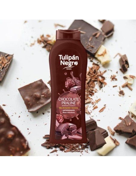tulipan negro bagnoschiuma - 650ml - chocolate praline - antiossidante: tuttocasashop.it: igiene e cura della persona