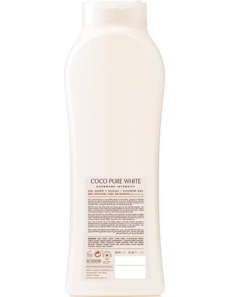 tulipan negro bagnoschiuma - 650ml - coco pure white - pelle extra morbida: tuttocasashop.it: igiene e cura della persona
