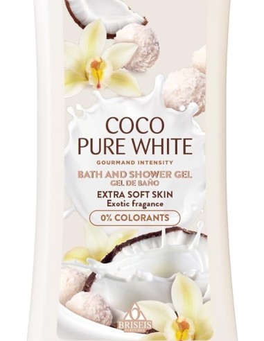tulipan negro bagnoschiuma - 650ml - coco pure white - pelle extra morbida: tuttocasashop.it: igiene e cura della persona