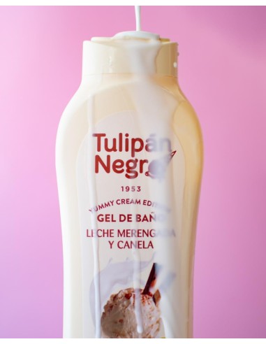tulipan negro bagnoschiuma - 650ml - leche merengada y canela - yummy cream: tuttocasashop.it: igiene e cura della persona