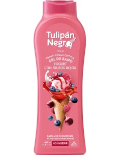 tulipan negro bagnoschiuma - 650ml - yogurt con frutos rojos - yummy cream: tuttocasashop.it: igiene e cura della persona