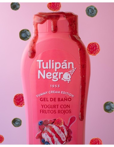 tulipan negro bagnoschiuma - 650ml - yogurt con frutos rojos - yummy cream: tuttocasashop.it: igiene e cura della persona