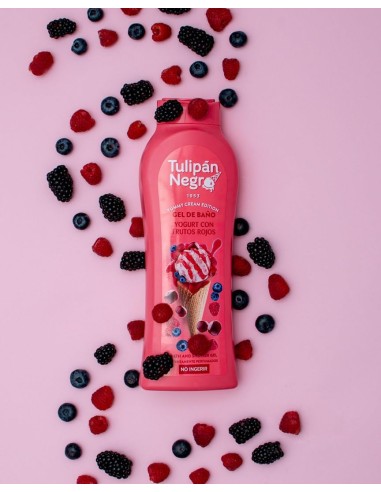 tulipan negro bagnoschiuma - 650ml - yogurt con frutos rojos - yummy cream: tuttocasashop.it: igiene e cura della persona