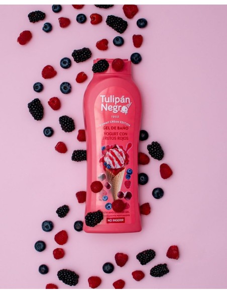 tulipan negro bagnoschiuma - 650ml - yogurt con frutos rojos - yummy cream: tuttocasashop.it: igiene e cura della persona