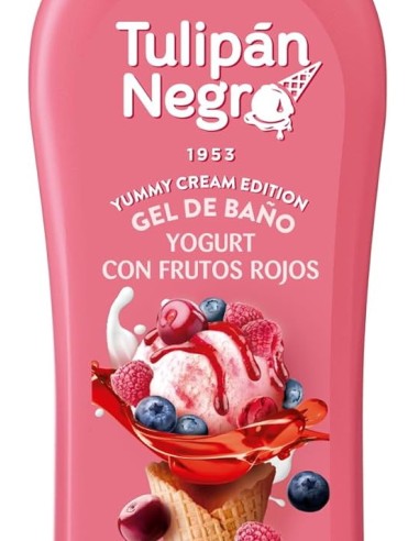 tulipan negro bagnoschiuma - 650ml - yogurt con frutos rojos - yummy cream: tuttocasashop.it: igiene e cura della persona